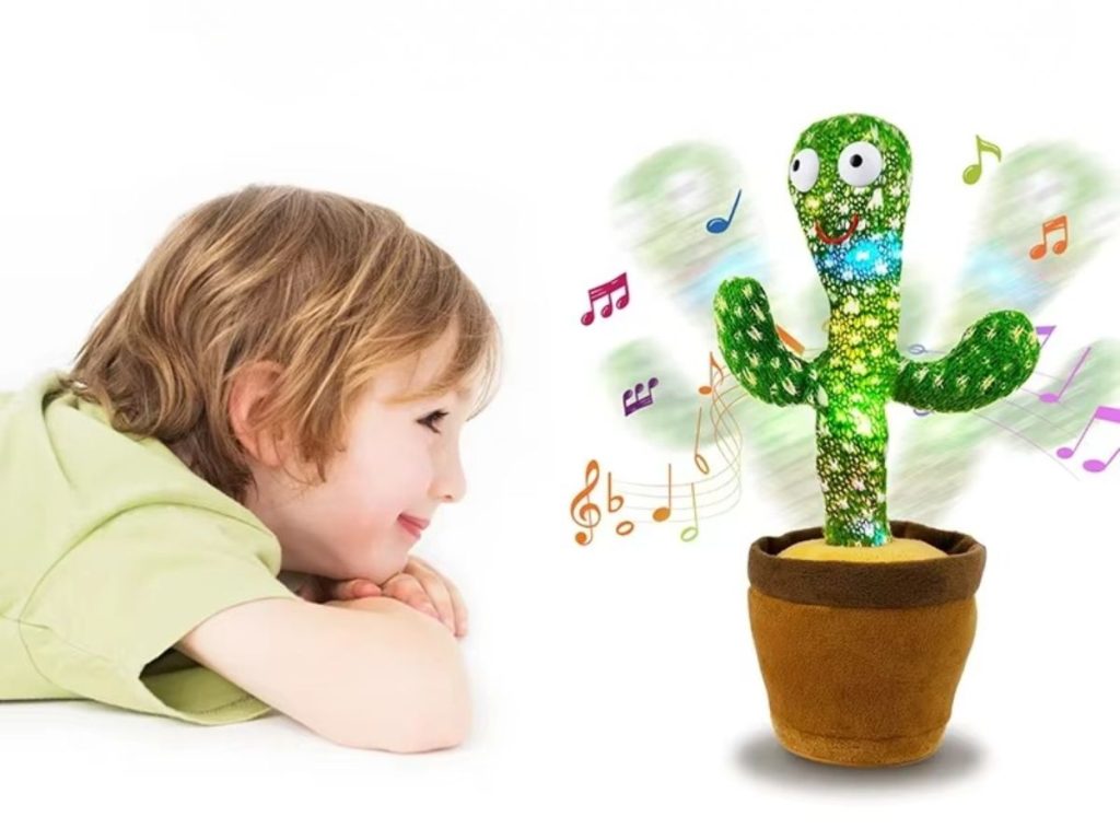 Cactus parlant dansant lumineux éducatif
